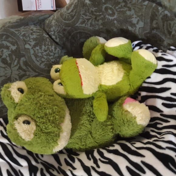 Frogs Stuffed Animals Plush toys Lot set Big And Small Duo - Picture 5 of 10